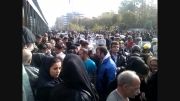 تجمع مردم بعد از فوت پاشایی در تهران روز پنج شنبه