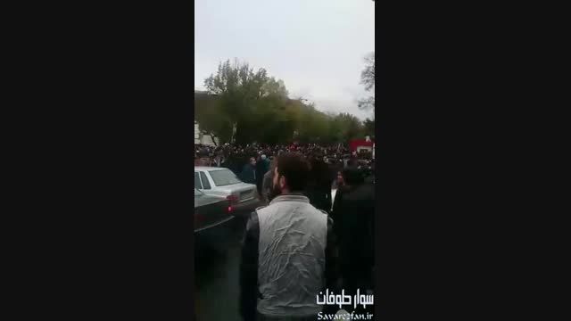 تظاهرات مردم تبریز در پی اهانت برنامه فیتیله به ترک ها!