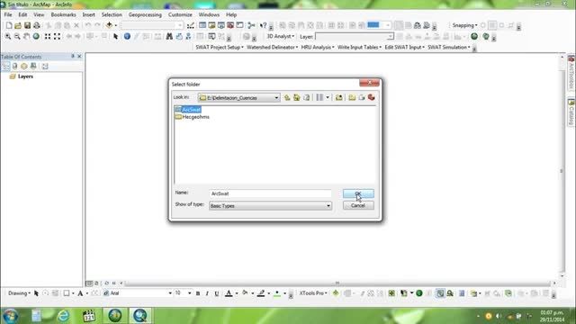 Delimitacion Cuencas Hidrograficas con Arc Swat y ArcGi