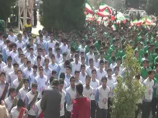 سرود همگانی 1357 نفره دانش آموزان جهرمی