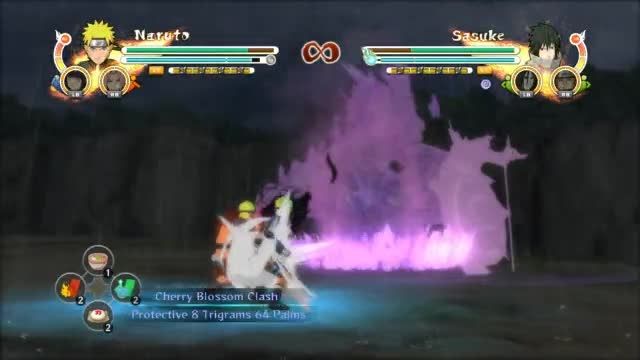 مبارزه ناروتو و ساسکه در بازی Naruto Shippuden Storm 3