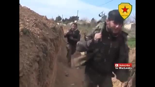 حمله نیروهای کرد به مواضع داعش در استان حسکه سوریه