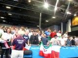 تشویق تماشاگران ایرانی در مسابقه كیانوش رستمی