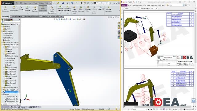 آموزش SolidWorks- محیط Assembly- تمرین Assem-12- قسمت 2