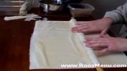 روزمنو - آموزش شیرینی پزی - باقلوا رولی