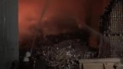 آتش سوزی کارخانه رب سازی درشهرسیس
