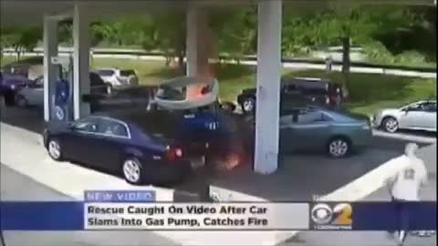 حادثه در پمپ بنزین