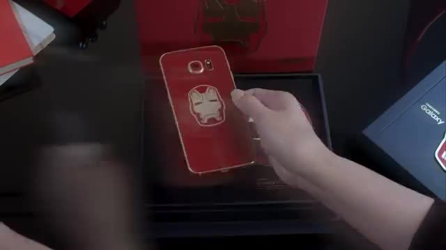 آنباکس گلکسی S6 Edge با تم Iron Man