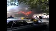 آتش سوزی رستوران باما امروز (92/3/29) شهر قم - خیابان دورشهر