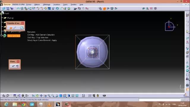 طراحی لیوان در محیط Imagine and Shape نرم افزار CATIA