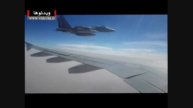 فیلم/تهدید هواپیمای ایران در آسمان یمن