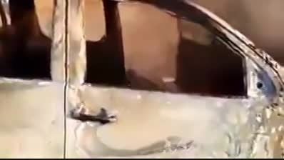 ISIS is burning on fire سوختن داعش در ماشین(عراق) سوریه