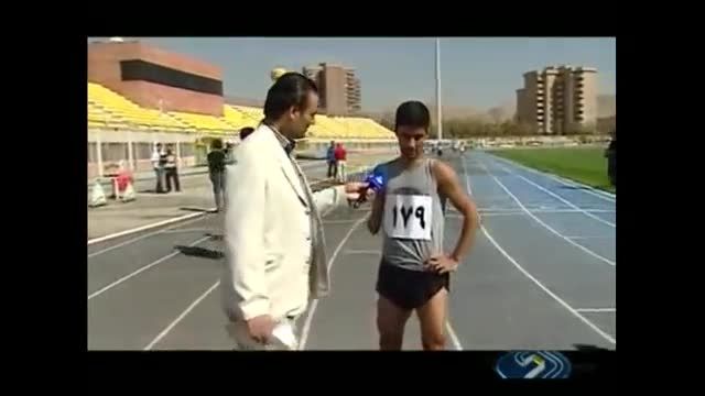 دونده معلول ایرانی که شب قبل از مسابقه در ماشین خوابید