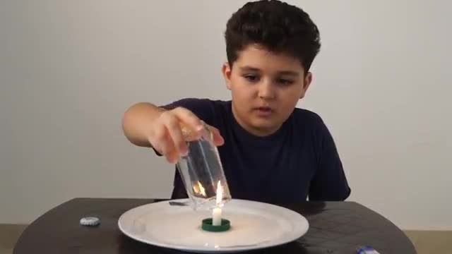 آزمایش ساده با شمع