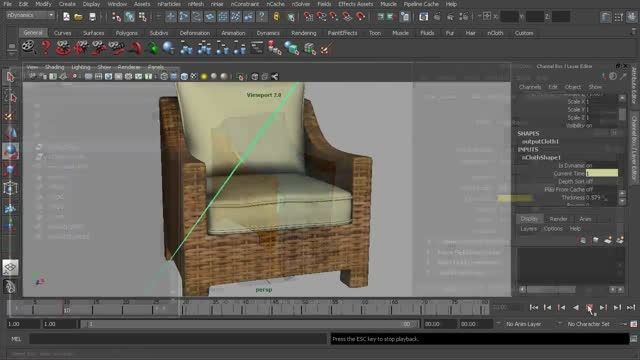 Introduction to nCloth in Maya 2013