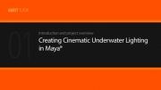 آموزش ایجاد نورپردازی سینمایی زیر آب در برنامه مایا