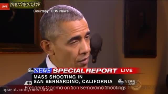 صحبت های اوباما درباره تیراندازی در کالیفرنیا
