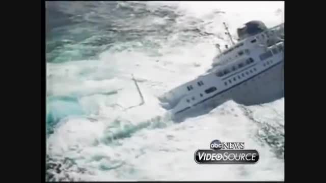 فیلم غرق شدن کشتی