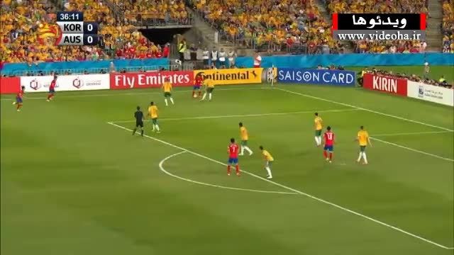 استرالیا ۲-۱ کره جنوبی+جشن قهرمانی (گزارشگر انگلیسی)
