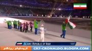 رژه تیم ایران در بازی های المپیک زمستانی 2014 سوچی