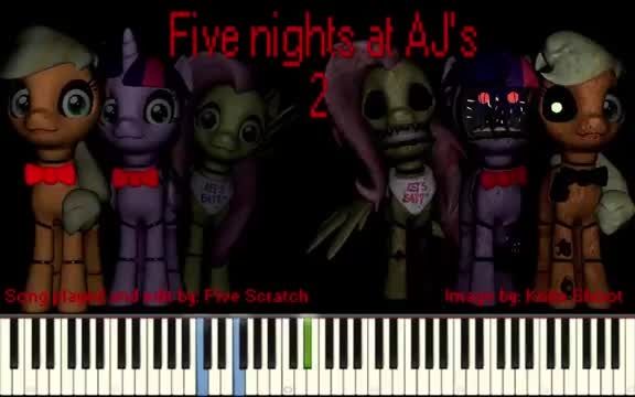 Five nights at AJ&#039;s 2 (Song Piano)
