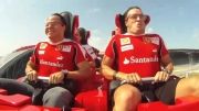 آلونزو و ماسا در سریعترین ترن هوایی جهان Ferrari Park