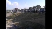 تصادف در جلوی دانشگاه شهید مدنی آذرشهر