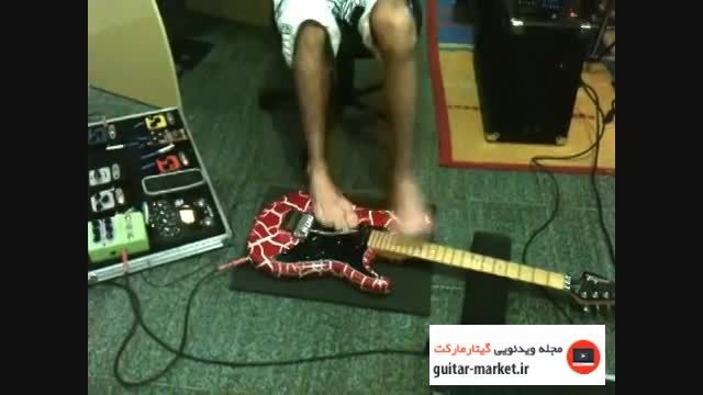 گیتار نوازی غیر ممکن با پا !