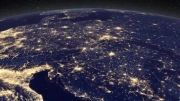 نورهای روشن زمین در شب - آلودگی نوری