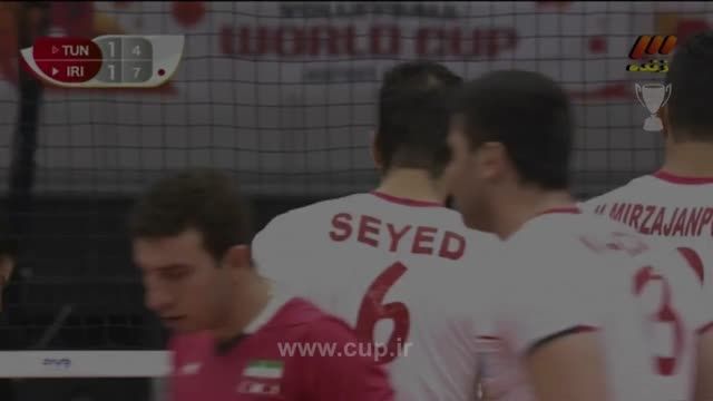 خلاصه ست سوم؛ ایران (25)-تونس (14)/جام جهانی والیبال