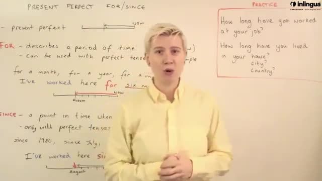 Present Perfect   For and Since   English Lesson