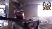 شکار تروریست آرپیجی زن توسط تانک ارتش سوریه