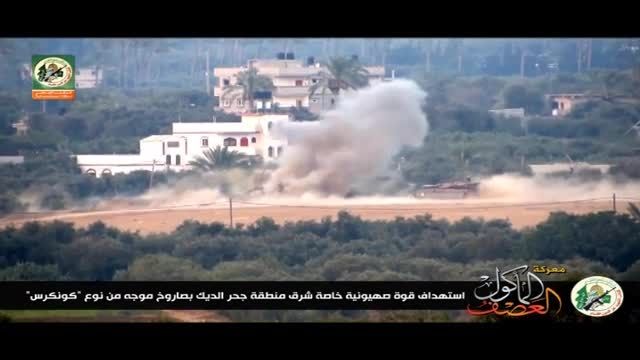 هلاکت نیروهای ویژه اسرائیل توسط موشک حرارتی حماس