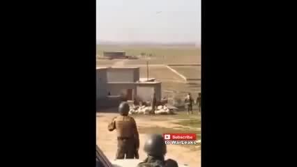 زدن خودروی نظامی داعش