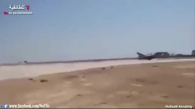 ورود جنگنده های F16 به پایگاه هوایی بلد در شمال بغداد