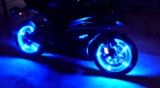 motor with blue lights