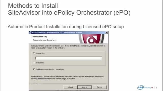 How to Install McAfee SiteAdvisor Enterprise using ePO