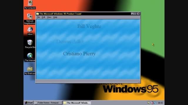ترفندی جالب از ویندوز 95 که تاکنون کسی از آن خبر نداشته