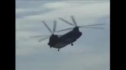 فرود هلیکوپتر شینوک در آب