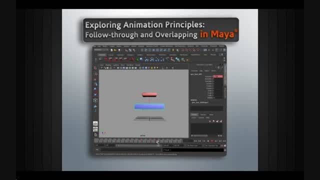 Exploring Animation Principles in Maya - Follow-Through and Overlapping