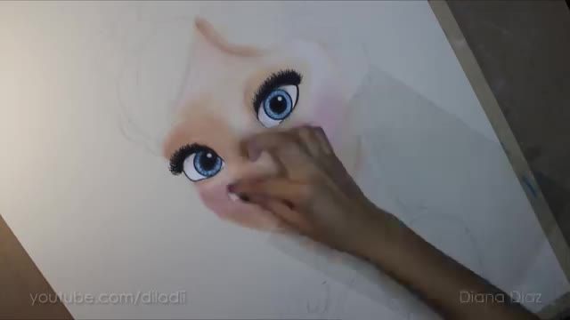 آموزش نقاشی آنا در فروزن فیور