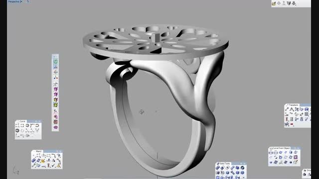 طراحی انگشتر و جواهرات با راینو