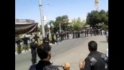 عزاداری و زنجیرزنی مردم خمینی شهر در عزای صادق ال محمد