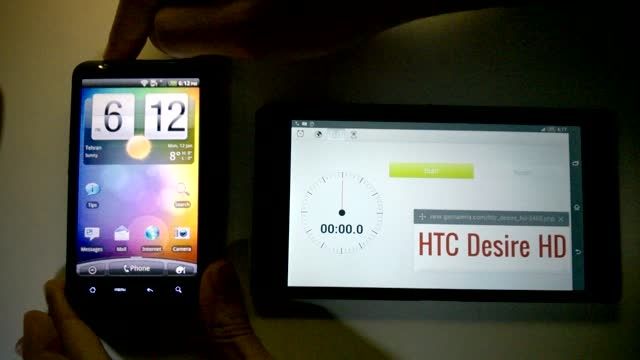 سرعت بوت htc desire HD - چالش ترنجی - ( ۱/۶ ثانیه )