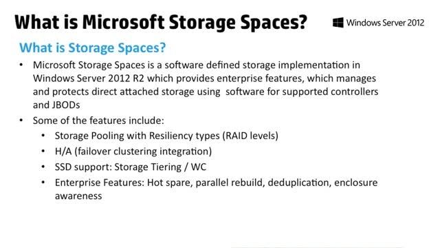How to Run MS Storage Spaces on ProLiant Gen9 Servers