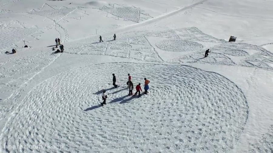 هنرنمایی باورنکردنی روی برف