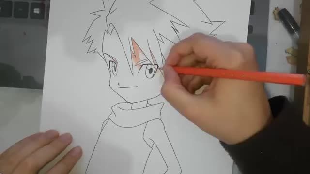 Speed Drawing - Yamato Ishida (Matt) - Digimon Adventur