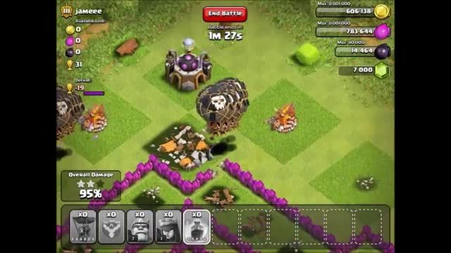 clash of clans attack for balloon