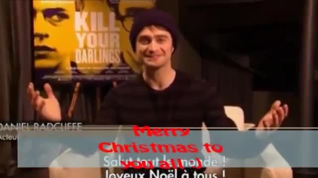A Merry Christmas message from Daniel Radcliffe