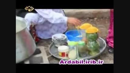 غذای آیران آشی یا دوغ آش آذربایجان در اردبیل